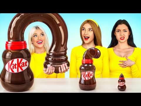 100 Layers of Food Challenge | Funny Food Hacks & Giant Chocolate by Turbo Team