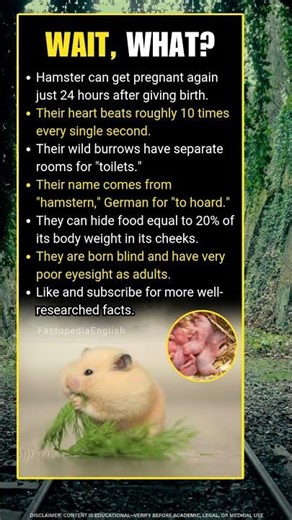 Hamster Facts Explained: Super Speed Heart, Secret Burrows & More!
