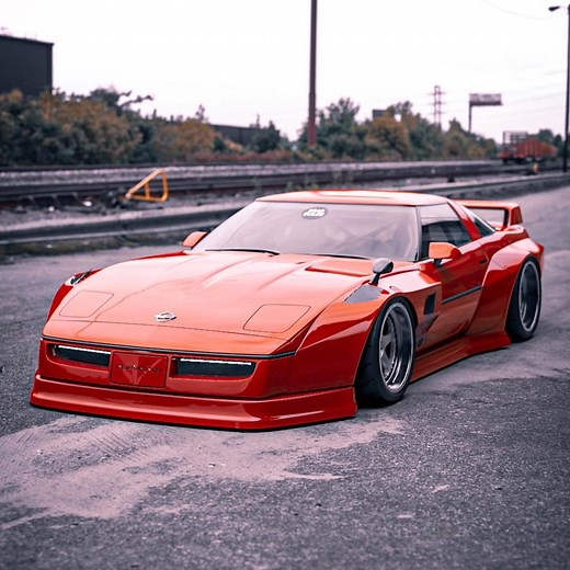 C4 Corvette With Rocket Bunny Widebody Kit Might Look Like a JDM Special