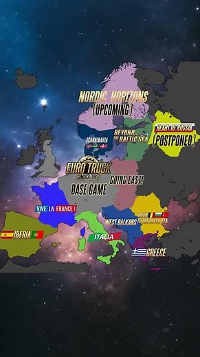 Euro Truck Simulator 2 map #ets2 #map #europe