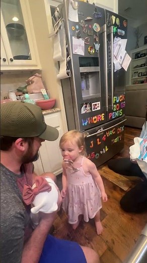 Sweet Toddler Meets Her Newborn Twin Siblings