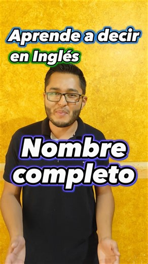 Aprende a decir tu NOMBRE en inglés correctamente 🇺🇸🔥