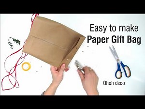 How to make a paper gift bag