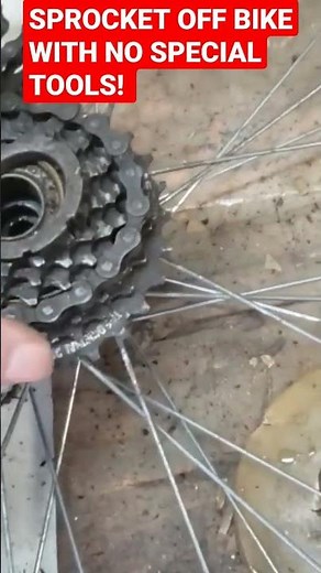 Remove Bike Sprocket with NO Tools!