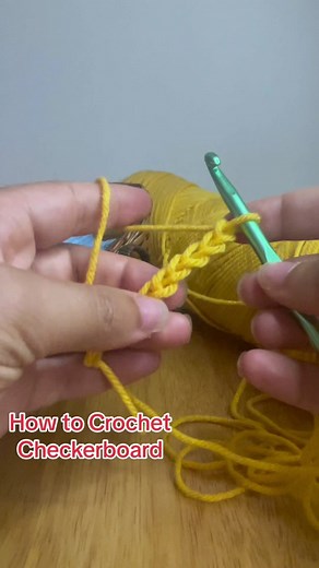 How to Crochet Checkerboard! Cute and simple :) For this pattern, be conscious of your right and wrong side rows! Hope you guys can also get the hang of the invisible color switch through this tutorial 🤍 #crochet #crochetstitches #crochetersoftiktok #crochettiktok #crochettok #crochettutorial #crocheter #checkerboard #crochetcheckerboard #crochetcheckerboardtutorial #checkerboardcrochet #checkerboardchrochettutorial
