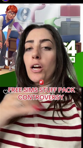 Simmer Reactions to Free Sims 4 Stuff Pack Drama
