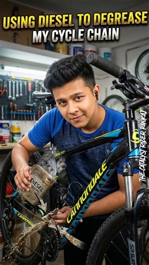 Degreasing My Cycle Chain #shorts #ytshorts #cyclechain #degrease #chaincleaning