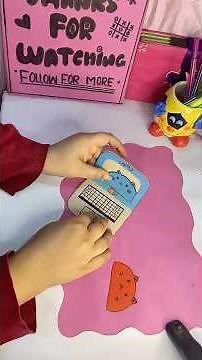 Cute mini paper laptop #diy #artanscraft #papercraft #shorts#handmadecard