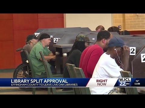 Effingham County to leave Live Oak Public Libraries by 2026