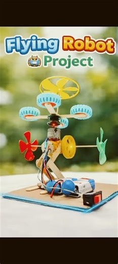 How to Make a Flying Robot at Home 🤖 Easy Cardboard DIY