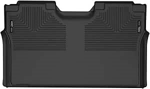Husky Liners Weatherbeater Floor Mats | Fits 2015-2025 Ford F-150 (22-24 Lightning) SUPERCREW CAB; 2017-2025 F-250/F-350/F-450 SUPERCREW & SUPERCAB w/o FF Storage | 2nd Row, 1-pc Black - 19371
