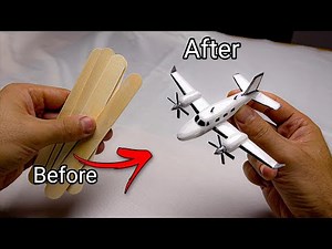 How I Made a Private Airplane from Wooden Sticks! (Amazing Result)