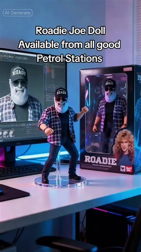 Get your Roadie Joe Doll from all good petrol stations after purchasing 5 rolls of gaffer tape #funny #laugh #music #RoadieJoe #toy