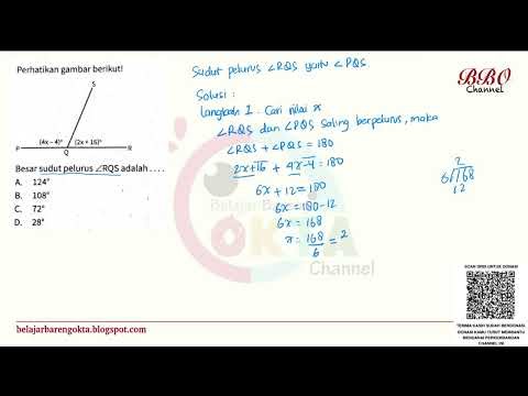 Solving Supplementary Angles | Find the Angle PQS (Pelurus RQS) Step-by-Step
