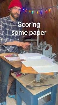 A paper scoring tutorial using a letterpress platen press. Happy New Year! #fldwtrs