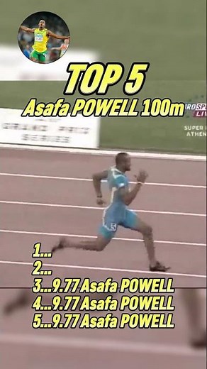 Top 5 Fastest Asafa POWELL 100m Races Ranked!