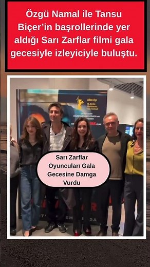 Özgü Namal ile Tansu Biçer’in başrollerinde yer aldığı Sarı Zarflar filmi gala gecesinde!