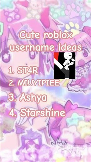 cute robloxs username ideas if you are new