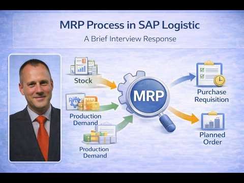 MRP Process in SAP Logistic. A Brief Interview Response.