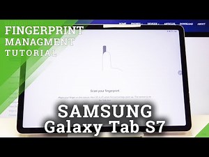 How to Set Up Fingerprint in SAMSUNG Galaxy Tab S7 – Add Screen Lock