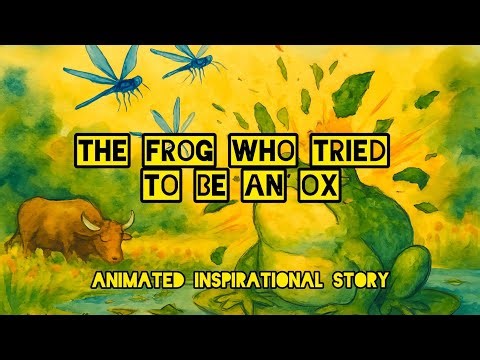 The Frog Who Tried to Be an Ox… and EXPLODED! | Animated Fable With a Twist