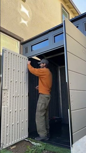 Assembly plastic shed