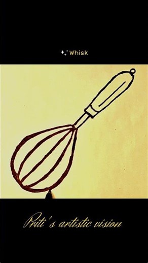 How to draw whisk #WhiskDrawing #youtubeshorts #ytshorts #youtube
