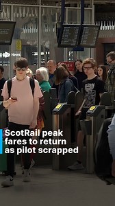 Peak rail fares in Scotland will return from next month after the Scottish Government confirmed it will end its pilot scheme. The policy was brought in on ScotRail services in October last year by then-first minister Humza Yousaf in a bid to make transport more affordable while lowering emissions. The end of the pilot scheme means that a peak return ticket from Glasgow to Edinburgh will nearly double to around £31.40 while a train from Glasgow to Dundee will cost £47.80. #news #scotrail #train #