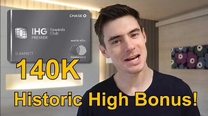 IHG Rewards Club Premier Credit Card: 140k points sign-up bonus