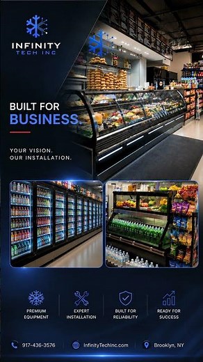 Built for Business | Commercial Refrigeration & Store Installation by Infinity Tech Inc