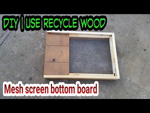 DIY | building screen bottom board for bee box.