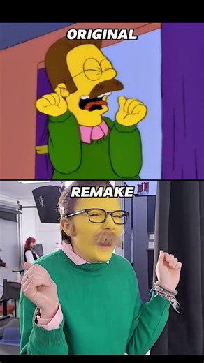 Ned Beloved Purple Drapes in Real Life #thesimpsons #funny #parody #relatable #shortvideo #flanders