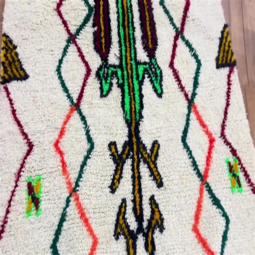 Handwoven Moroccan Azilal Rug: Tribal Berber Wool Carpet - Etsy