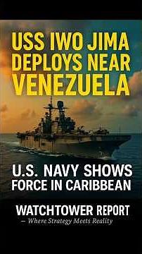 USS Iwo Jima Deploys Near Venezuela | U.S. Navy Shows Force in Caribbean
