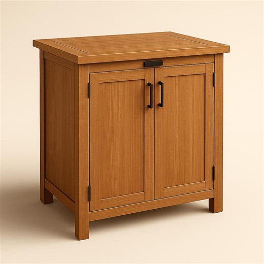 Wooden Tool Storage Cabinet | Compact Garage Organizer | DIY Woodworking Plan - Etsy