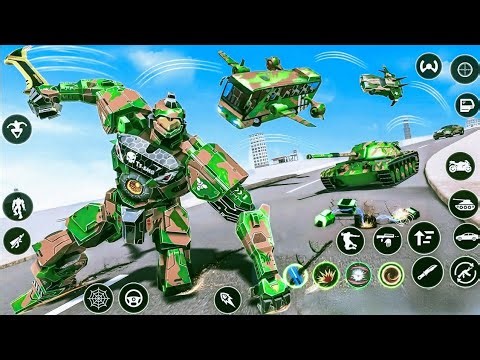 Armay jet car Bus Transformating Robot new game 2026#gamingvideo