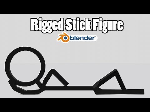 How to Model and Rig a Stick Figure in Blender 2.8x! | Intermediate Tutorials | Blender 2.83