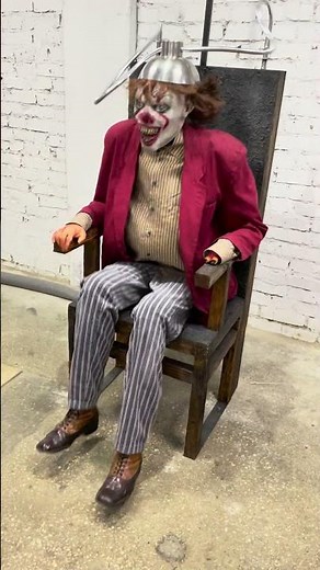 Moving props, torture instrument "Electric chair + clown" for haunted house, ghost trains