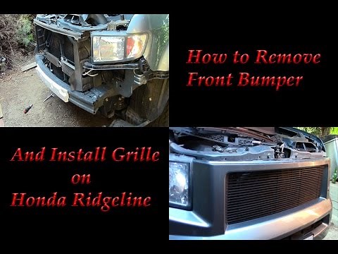 How to Remove Front Bumper and Install Grille on Honda Ridgeline