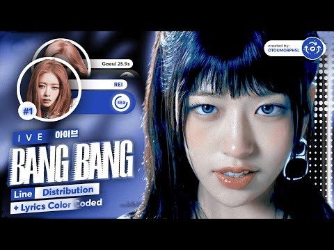 [Studio Ver.] IVE • BANG BANG // Line Distribution With Lyrics Color Coded by @otoumorphs_l