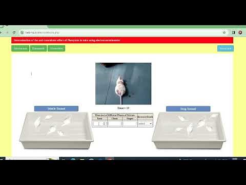 Experiment 7: Study of anticonvulsant activity using "electro covulsiometer".