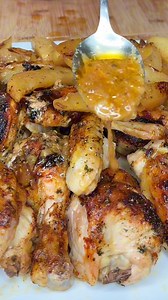 Honey mustard chicken and potatoes 🥔 https://melissajorealrecipes.com/honey-mustard-chicken/ #chickenandpotatoes #honeymustard #onepotmeals | Melissajorealrecipes