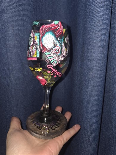 Horror Resin Wine Glass - Etsy