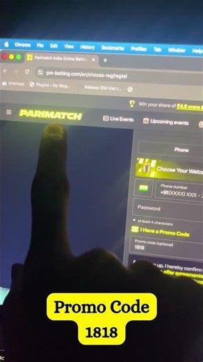 Parimatch Promo Code 1818 Today 2026 | Fast Signup Method | Full Process Explained Hindi 🔥