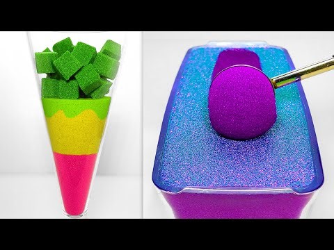 Very Satisfying and Relaxing Compilation 328 Kinetic Sand ASMR