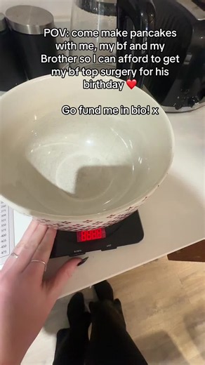 Go fund me in bio xx #transgender #topsurgery #pancakes #trans #lgbt