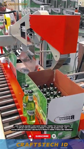 Automatic Box Sealing Machine – Fast and Secure Carton Packaging #industrialmachine #machine