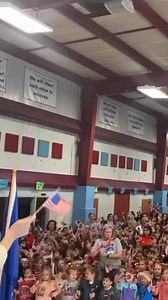 OKCPD Honor Guard, along with our Lt. Stan Young (Air Force uniform) did a flag presentation at Mustang Valley Elementary today in Honor of #VeteransDay. What an honor for us, and thanks to the students and staff for recognizing our military heroes! 🇺🇸 | Oklahoma City Police Department
