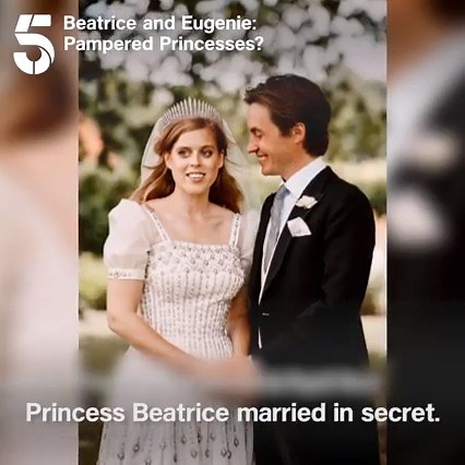 46K views · 119 reactions | Beatrice's wedding had to be smaller than Eugenie's, which according to one commentator was partly due to Prince Andrew being in "the most awful trouble". Stream Beatrice and Eugenie: Pampered Princesses? on My5 | Channel 5 | Facebook