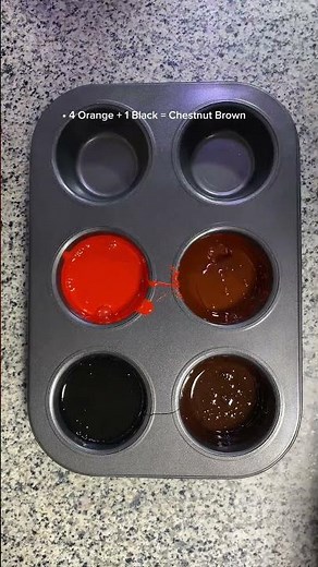 Make Perfect Brown Shades with Orange and Black